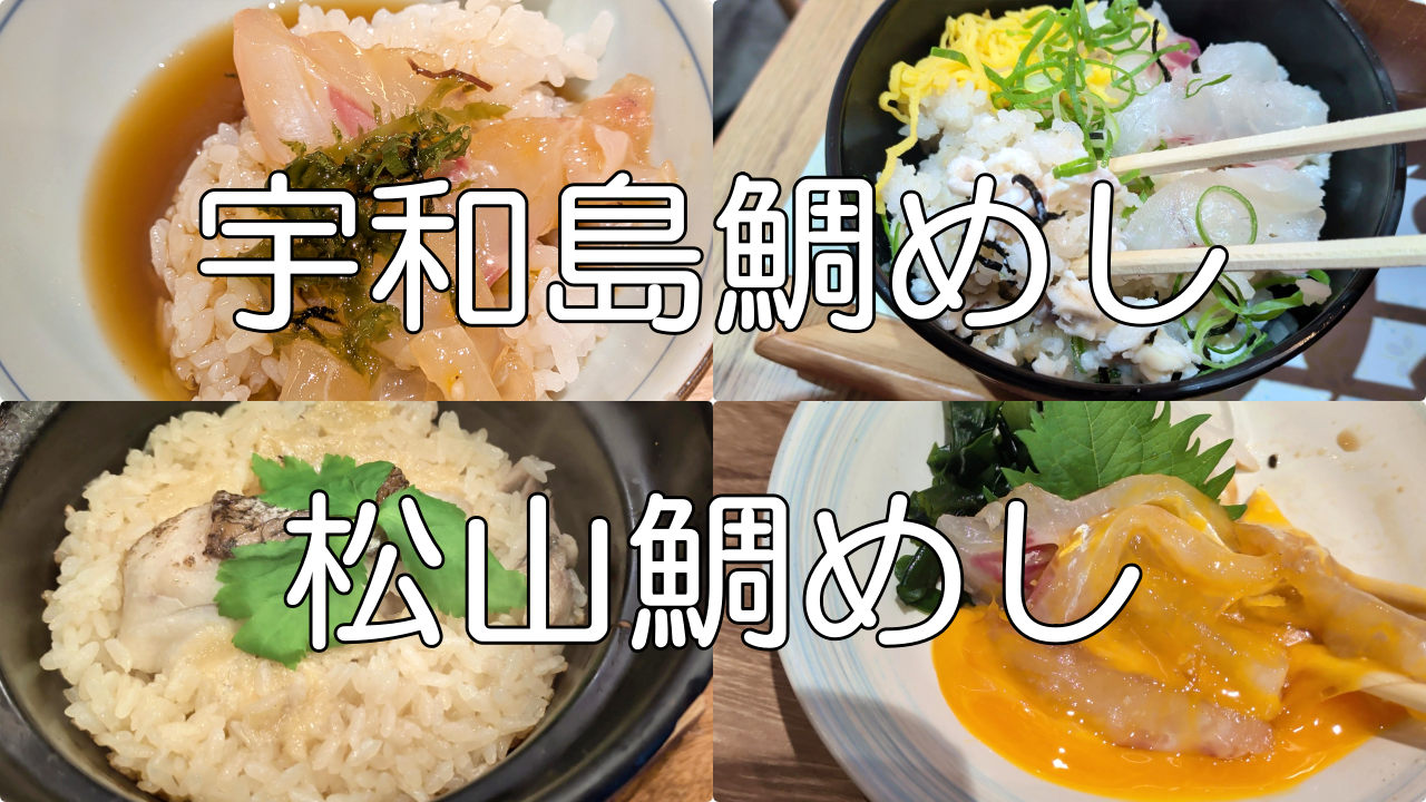 宇和島鯛めし　松山鯛めし